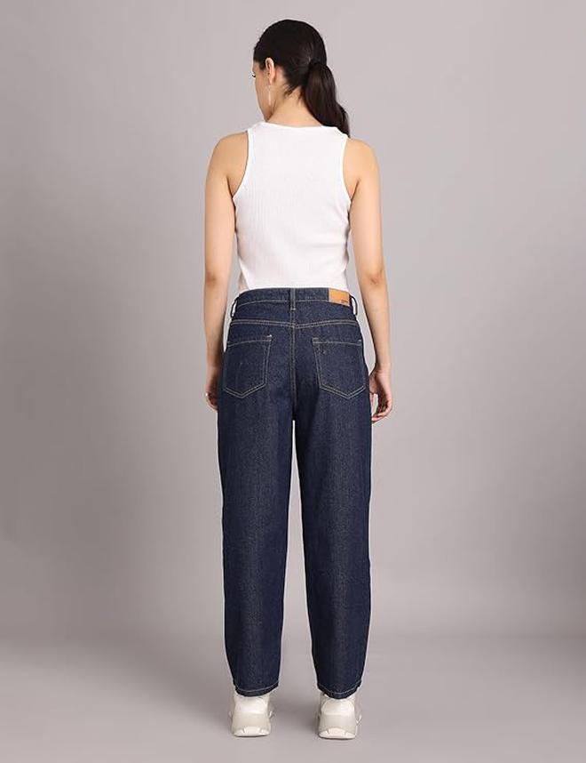 inkd جينز نسائي مريح - متوسط الارتفاع | 100٪ قطن | جينز للنساء - Image 2